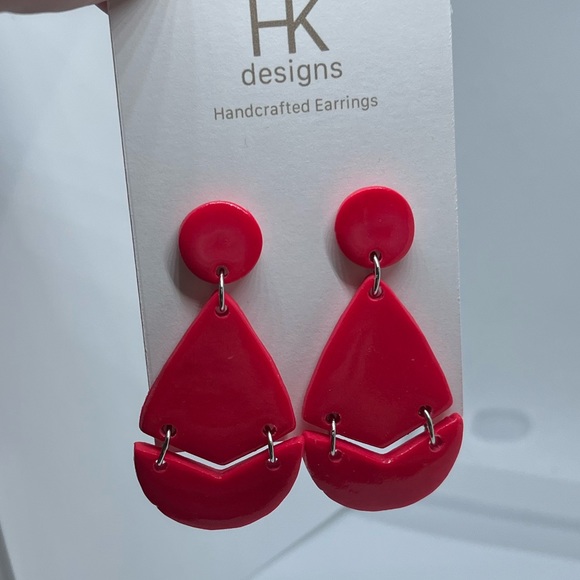 NWT Pink Handmade Earrings - Picture 11 of 13